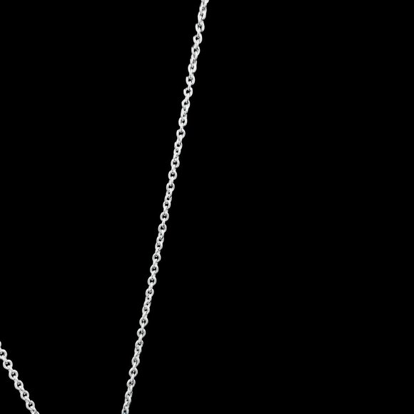 Pink Heart Crystal Necklace Dainty Minimalist Pendant Silver Tone Chain Gift NWT - Picture 4 of 7